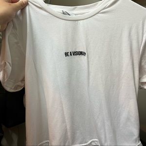 Gymshark white cropped top